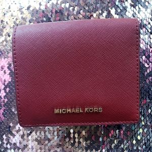 Red Michael Kors Wallet
